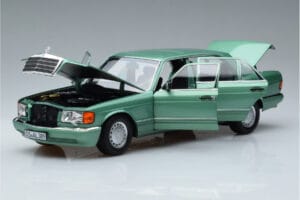 Mercedes 560 SEL W126 Šviesiai Žalias Norev 1:18 183469 Metalas - nuotrauka 2 iš 7