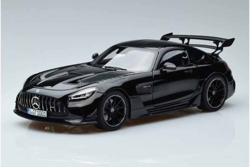 Mercedes AMG GT C190 Black Series Juodas Norev 1:18 183900 Metalas