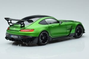 Mercedes AMG GT C190 Black Series Žalias Hell Magno Riboto Tiražo Norev 1:18 183903 Metalas - nuotrauka 3 iš 7