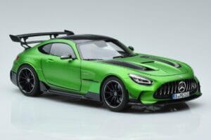 Mercedes AMG GT C190 Black Series Žalias Hell Magno Riboto Tiražo Norev 1:18 183903 Metalas - nuotrauka 5 iš 7