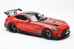Mercedes AMG GT Black Series Raudonas Asia Exclusive Norev 1:18 183906 Metalas - nuotrauka 6 iš 8