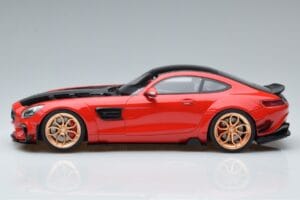 Mercedes AMG GT Prior Design C190 Raudonas GT Spirit 1:18 ZM104 Derva - nuotrauka 3 iš 6