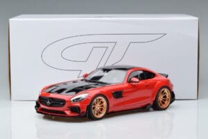 Mercedes AMG GT Prior Design C190 Raudonas GT Spirit 1:18 ZM104 Derva - nuotrauka 6 iš 6