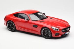 Mercedes AMG GT C190 Raudonas Norev 1:18 183496 Metalas - nuotrauka 6 iš 8