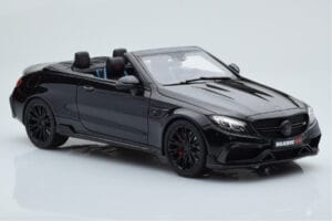 Mercedes Brabus 650 Kabrioletas Juodas GT Spirit 1:18 GT206 Derva - nuotrauka 4 iš 6