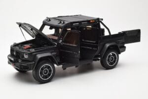 Mercedes Brabus G800 W463 Adventure XLP Night Juodas Magno Almost Real 1:18 860525 Metalas - nuotrauka 2 iš 8