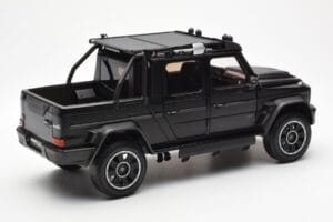 Mercedes Brabus G800 W463 Adventure XLP Night Juodas Magno Almost Real 1:18 860525 Metalas - nuotrauka 3 iš 8