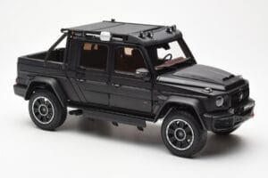 Mercedes Brabus G800 W463 Adventure XLP Night Juodas Magno Almost Real 1:18 860525 Metalas - nuotrauka 6 iš 8