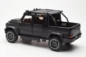 Mercedes Brabus G800 W463 Adventure XLP Night Juodas Magno Almost Real 1:18 860525 Metalas - nuotrauka 7 iš 8