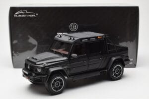 Mercedes Brabus G800 W463 Adventure XLP Night Juodas Magno Almost Real 1:18 860525 Metalas - nuotrauka 8 iš 8