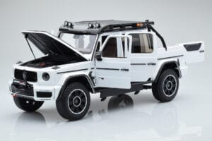 Mercedes Brabus G800 W464 Adventure XLP Polar Baltas Almost Real 1:18 860524 Metalas - nuotrauka 2 iš 8