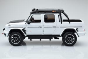 Mercedes Brabus G800 W464 Adventure XLP Polar Baltas Almost Real 1:18 860524 Metalas - nuotrauka 4 iš 8