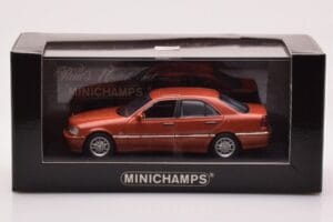 Mercedes C-Class W202 C240 Oranžinis Metalinis Minichamps 1:43 430037000 Metalas - nuotrauka 4 iš 4