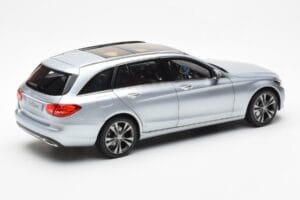 Mercedes C-Class W205 T-Model Sidabrinė Asia Exclusive Norev 1:18 183865 Metalas - nuotrauka 3 iš 8