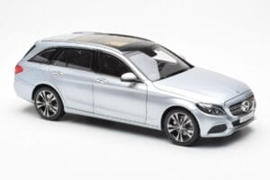 Mercedes C-Class W205 T-Model Sidabrinė Asia Exclusive Norev 1:18 183865 Metalas - nuotrauka 6 iš 8