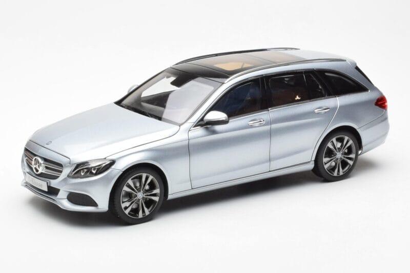 Mercedes C-Class W205 T-Model Sidabrinė Asia Exclusive Norev 1:18
