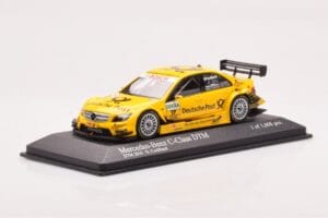Mercedes C-Class W204 DTM Deutsche Post AMG Mercedes #17 D. Coulthard DTM 2010 Minichamps 1:43 400103817 Metalas - nuotrauka 2 iš 4