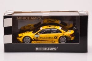 Mercedes C-Class W204 DTM Deutsche Post AMG Mercedes #17 D. Coulthard DTM 2010 Minichamps 1:43 400103817 Metalas - nuotrauka 4 iš 4