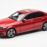 Mercedes C-Class W205 Raudonas Metallic Asia Exclusive Norev 1:18
