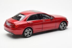 Mercedes C-Class W205 Raudonas Metallic Asia Exclusive Norev 1:18 183835 Metalas - nuotrauka 3 iš 8