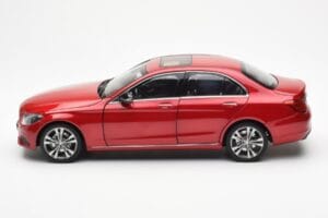 Mercedes C-Class W205 Raudonas Metallic Asia Exclusive Norev 1:18 183835 Metalas - nuotrauka 4 iš 8