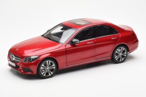 Mercedes C-Class W205 Raudonas Metallic Asia Exclusive Norev 1:18