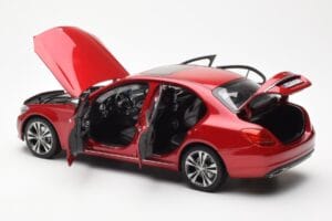 Mercedes C-Class W205 Raudonas Metallic Asia Exclusive Norev 1:18 183835 Metalas - nuotrauka 5 iš 8