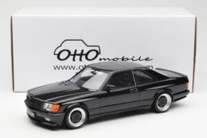 Mercedes 560 SEC C126 AMG Widebody Juodas Otto 1:18 OT187 Derva - nuotrauka 6 iš 6
