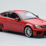 Mercedes C63 AMG W204 Black Series Raudonas GT Spirit 1:18 - image 4 of 6