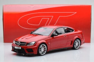Mercedes C63 AMG W204 Black Series Raudonas GT Spirit 1:18 GT065 Derva - nuotrauka 6 iš 6