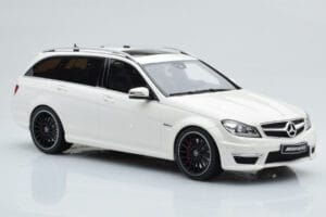 Mercedes C63 AMG S204 T-Model Baltas GT Spirit 1:18 GT147 Derva - nuotrauka 4 iš 8