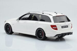 Mercedes C63 AMG S204 T-Model Baltas GT Spirit 1:18 GT147 Derva - nuotrauka 5 iš 8