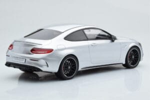 Mercedes C63S AMG C205 Coupe Sidabrinis GT Spirit 1:18 GT116 Derva - nuotrauka 2 iš 6
