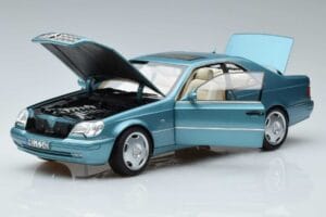 Mercedes CL600 C140 Mėlynas Metalinis Norev 1:18 183448 Metalas - nuotrauka 2 iš 7