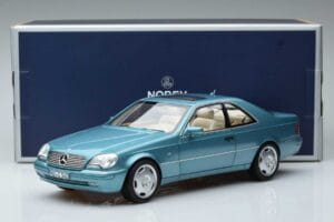 Mercedes CL600 C140 Mėlynas Metalinis Norev 1:18 183448 Metalas - nuotrauka 7 iš 7