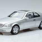 Mercedes CL600 C140 Sidabrinis Metalinis Norev 1:18 183446 Metalas