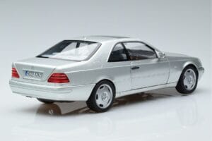 Mercedes CL600 C140 Sidabrinis Metalinis Norev 1:18 183446 Metalas - nuotrauka 3 iš 7
