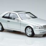 Mercedes CL600 C140 Sidabrinis Metalinis Norev 1:18 183446 Metalas - image 5 of 7