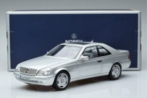 Mercedes CL600 C140 Sidabrinis Metalinis Norev 1:18 183446 Metalas - nuotrauka 7 iš 7