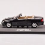 Mercedes CLK A209 Kabrioletas Obsidian Juodas Metalinis Minichamps 1:43