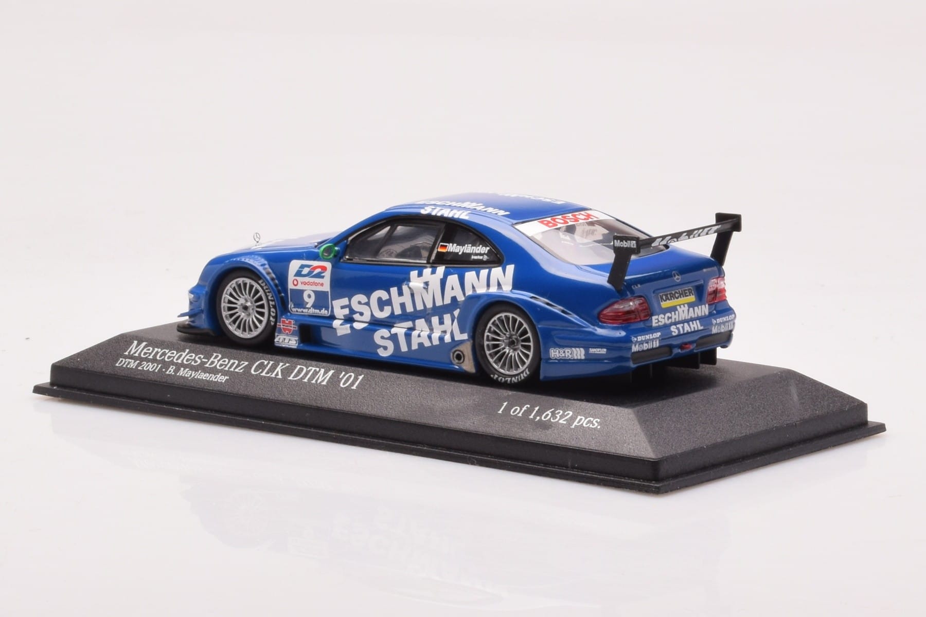 Mercedes CLK DTM Team Manthey #9 B. Maylander DTM 2001 Minichamps 1:43 400013109 Metalas - nuotrauka 3 iš 4