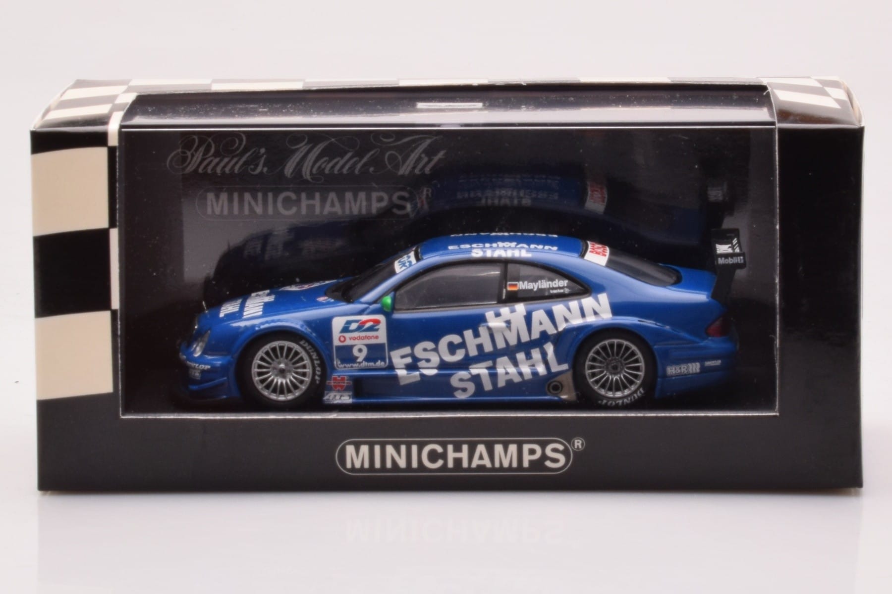 Mercedes CLK DTM Team Manthey #9 B. Maylander DTM 2001 Minichamps 1:43 400013109 Metalas - nuotrauka 4 iš 4