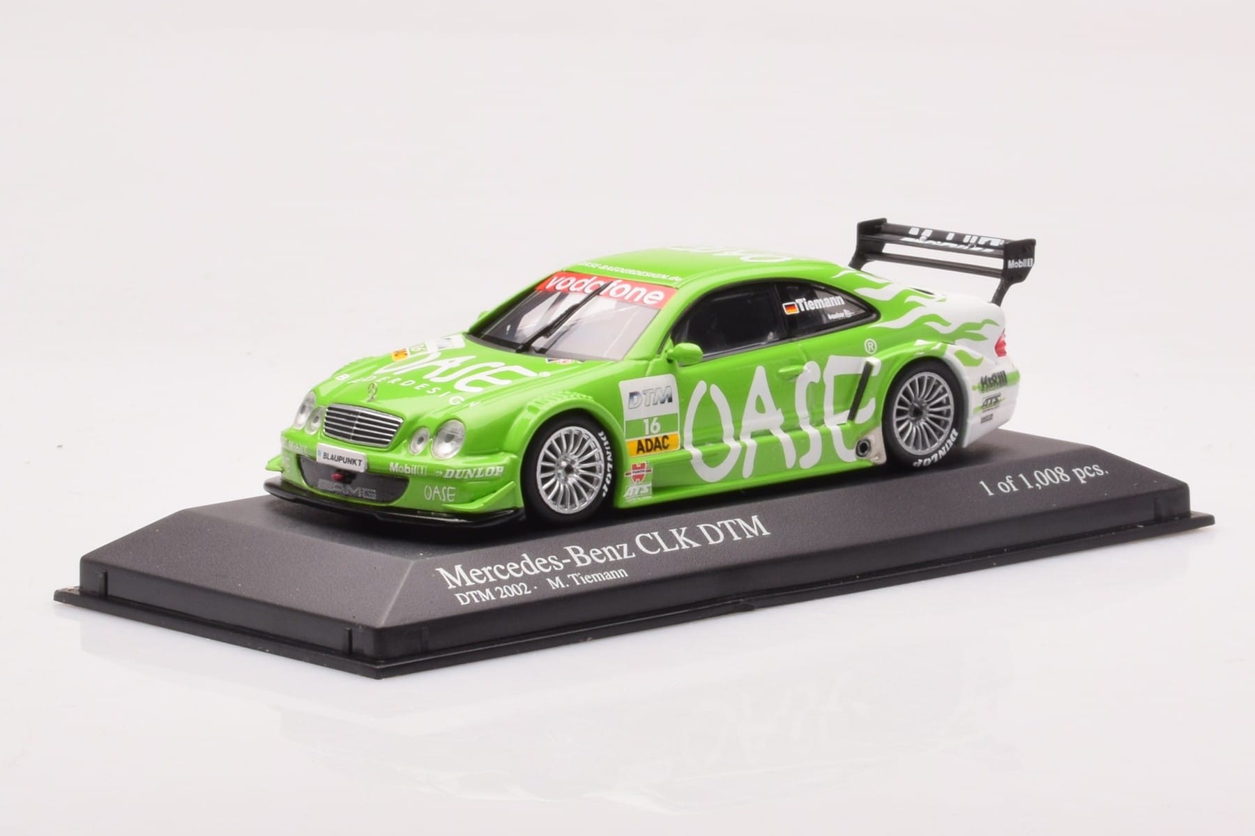 Mercedes CLK DTM Team OASE AMG #16 M. Tiemann DTM 2001 Minichamps 1:43 400023116 Metalas - nuotrauka 2 iš 4