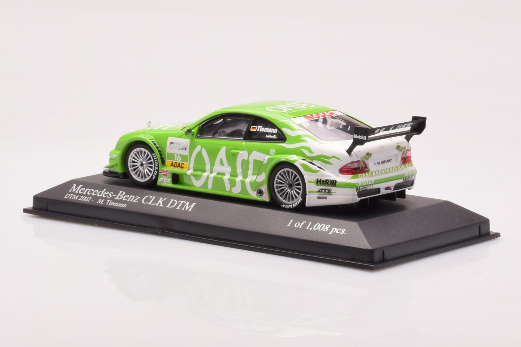 Mercedes CLK DTM Team OASE AMG #16 M. Tiemann DTM 2001 Minichamps 1:43 400023116 Metalas - nuotrauka 3 iš 4