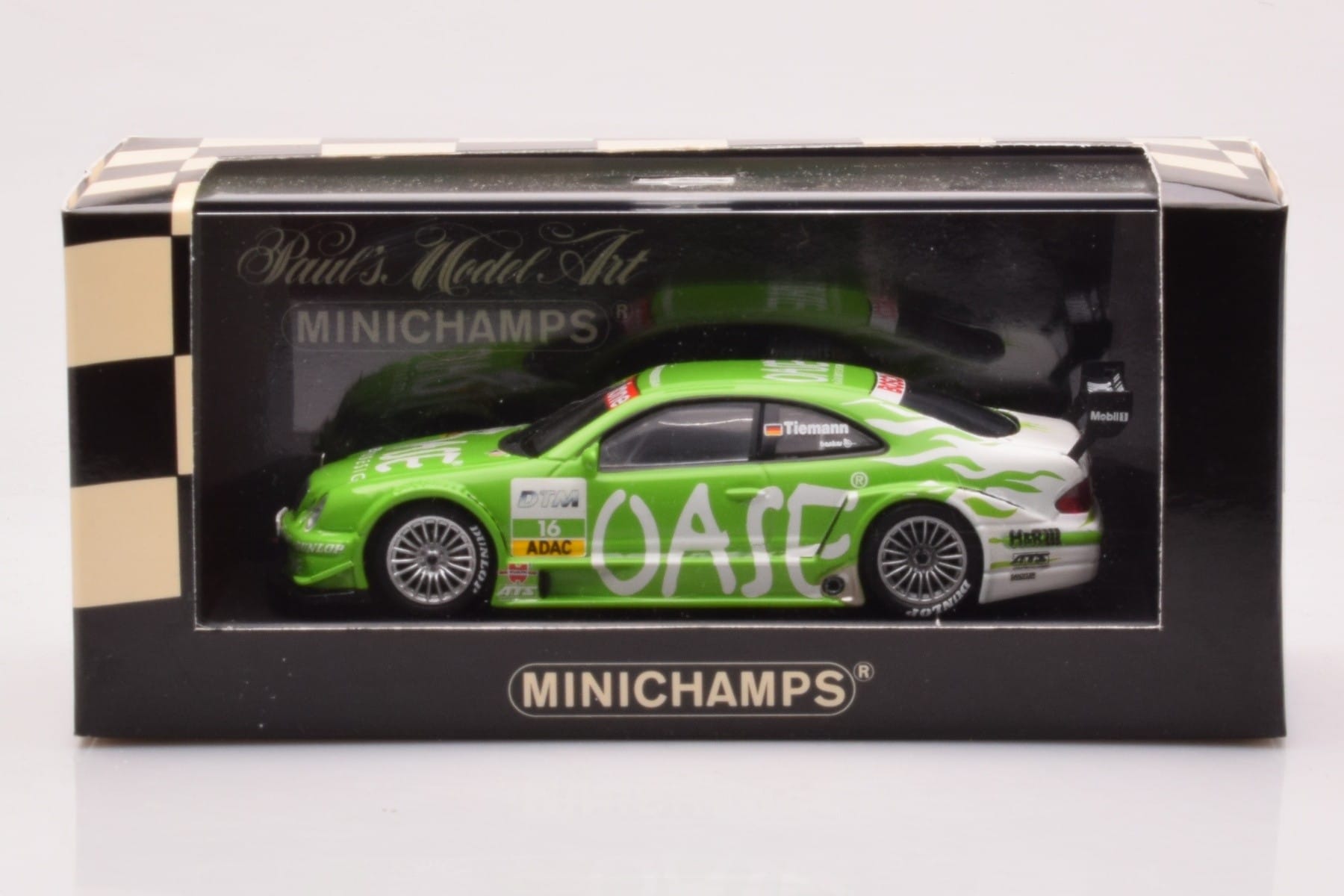 Mercedes CLK DTM Team OASE AMG #16 M. Tiemann DTM 2001 Minichamps 1:43 400023116 Metalas - nuotrauka 4 iš 4