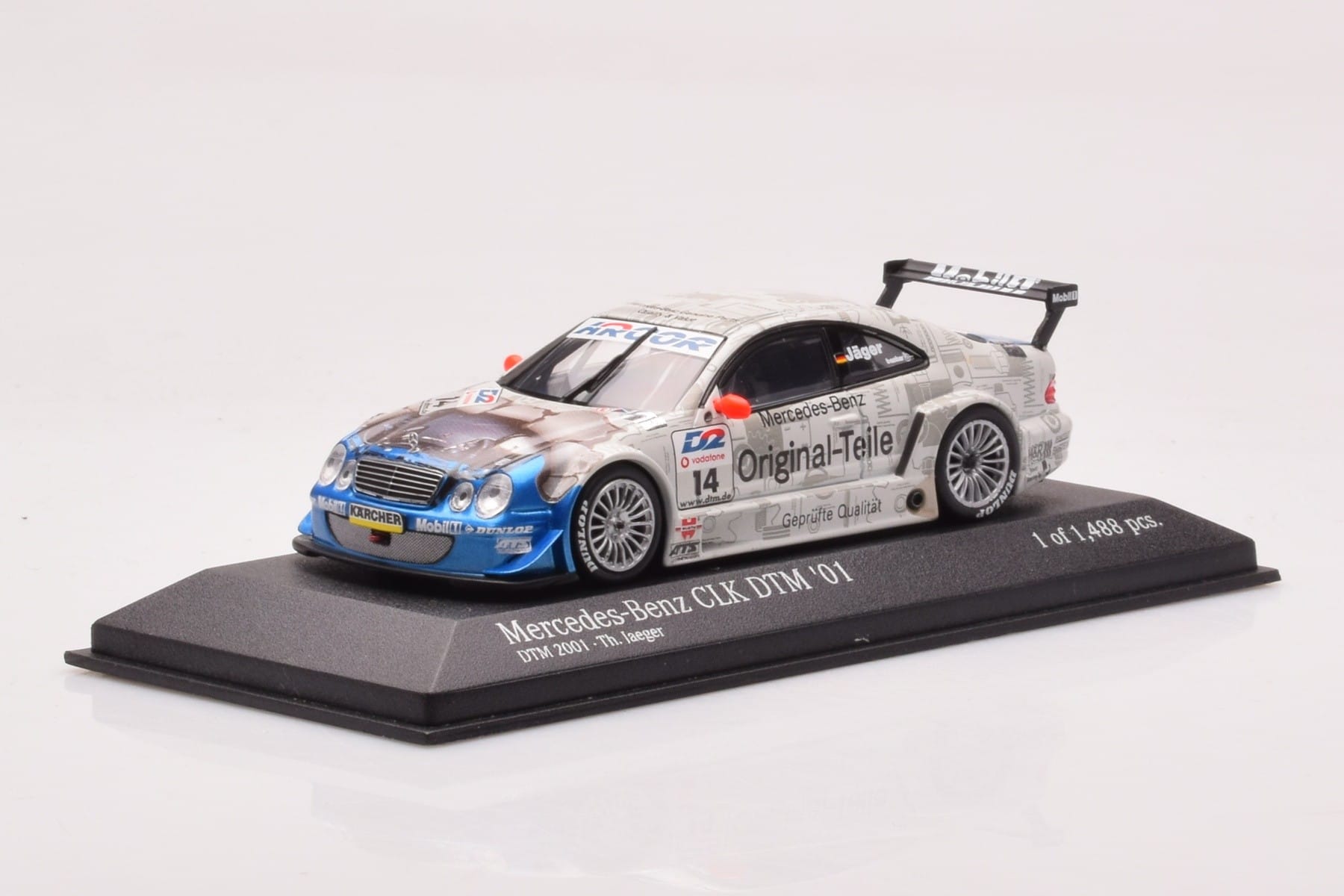 Mercedes CLK DTM Team Persson #14 Jaeger DTM 2001 Minichamps 1:43 400013714 Metalas - nuotrauka 2 iš 4
