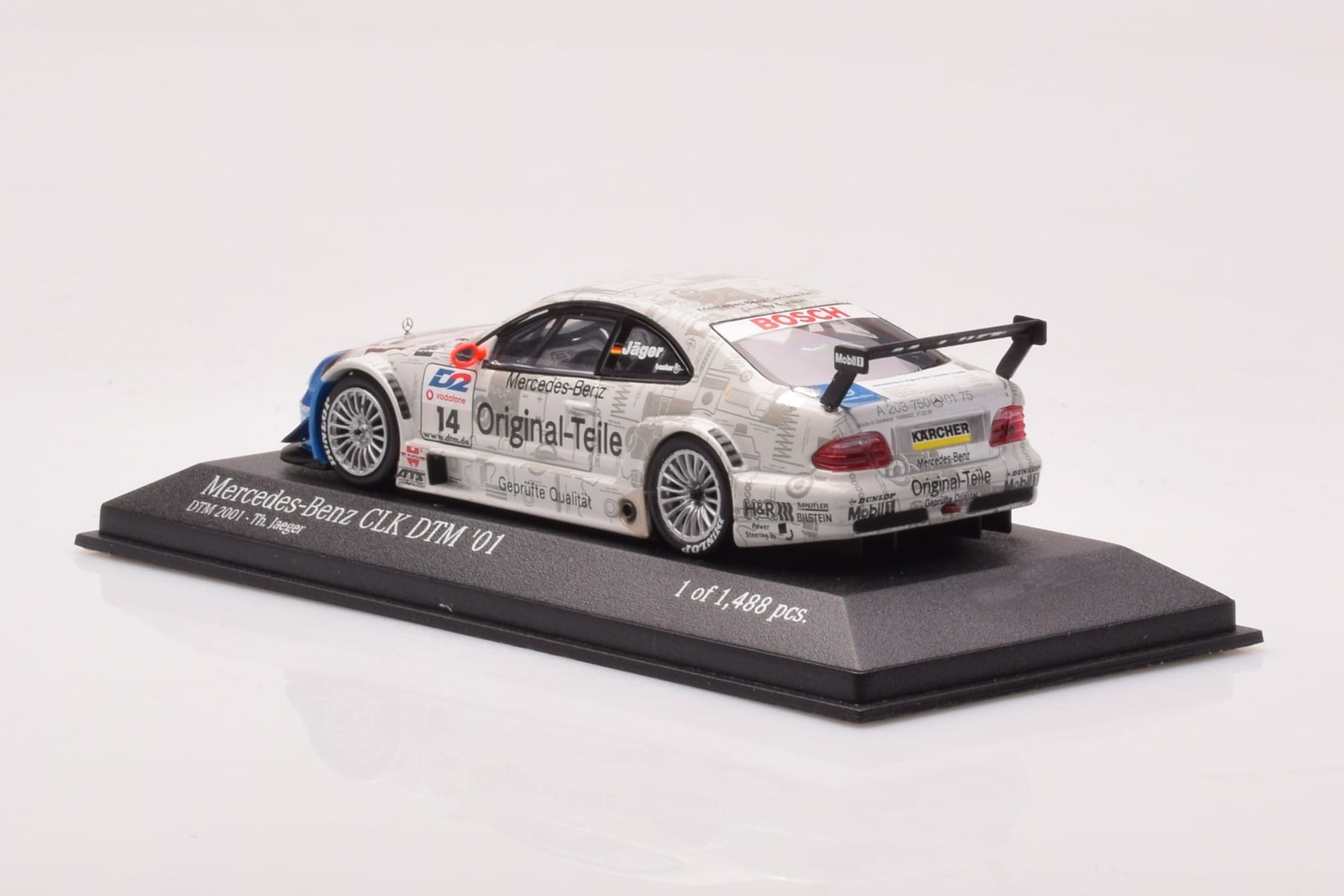 Mercedes CLK DTM Team Persson #14 Jaeger DTM 2001 Minichamps 1:43 400013714 Metalas - nuotrauka 3 iš 4