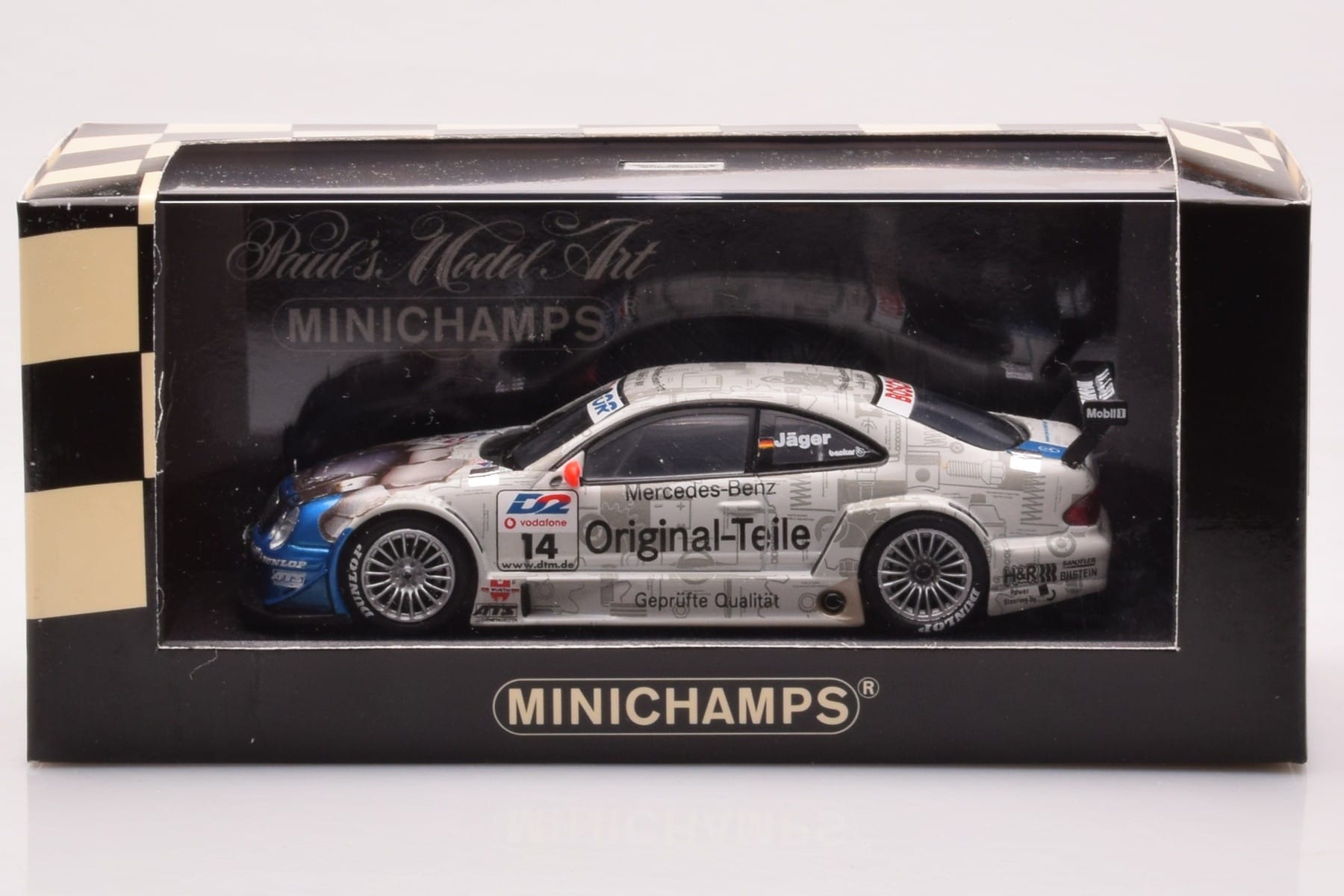 Mercedes CLK DTM Team Persson #14 Jaeger DTM 2001 Minichamps 1:43 400013714 Metalas - nuotrauka 4 iš 4