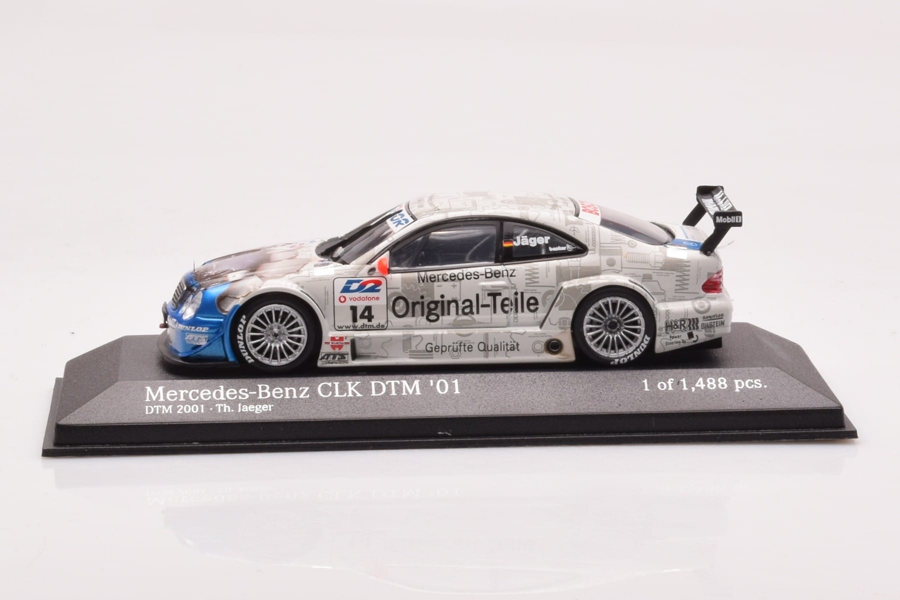 Mercedes CLK DTM Team Persson #14 Jaeger DTM 2001 Minichamps 1:43 400013714 Metalas