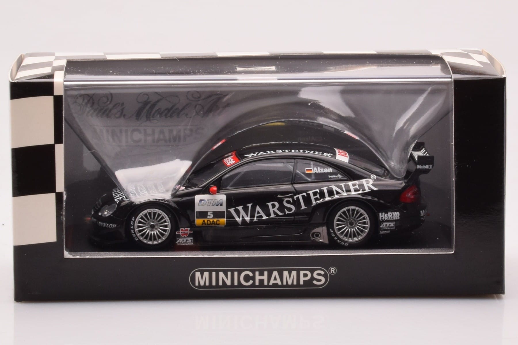 Mercedes CLK DTM Team Warsteiner AMG #5 U. Alzen DTM 2002 Minichamps 1:43 400023025 Metalas - nuotrauka 4 iš 4